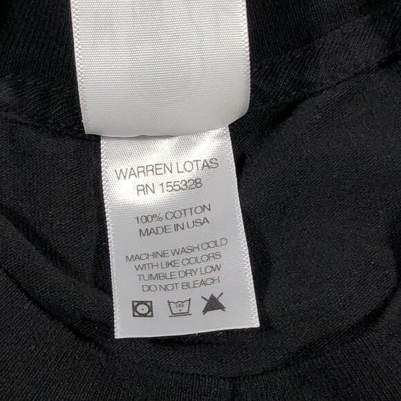 Warren Lotas Time Is Precious Death Grim Reaper Tee T Shirt Black Size Large B9 - Picture 5 of 6